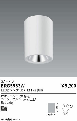遠藤照明（ENDO）シーリングライト ERG5553W