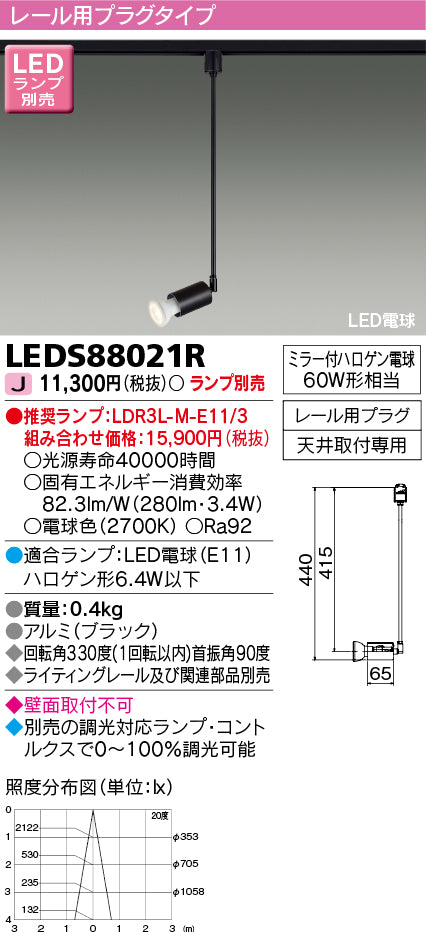 東芝（TOSHIBA）スポットライト LEDS88021R