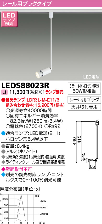 東芝（TOSHIBA）スポットライト LEDS88023R
