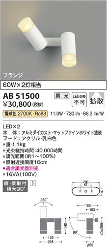 コイズミ（KOIZUMI）スポットライト AB51500