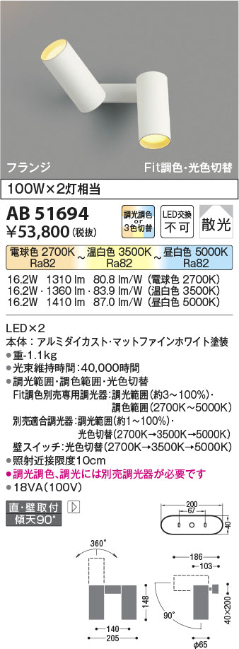 コイズミ（KOIZUMI）スポットライト AB51694