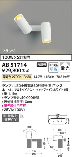 コイズミ（KOIZUMI）スポットライト AB51714