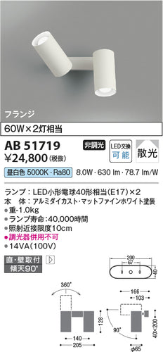 コイズミ（KOIZUMI）スポットライト AB51719