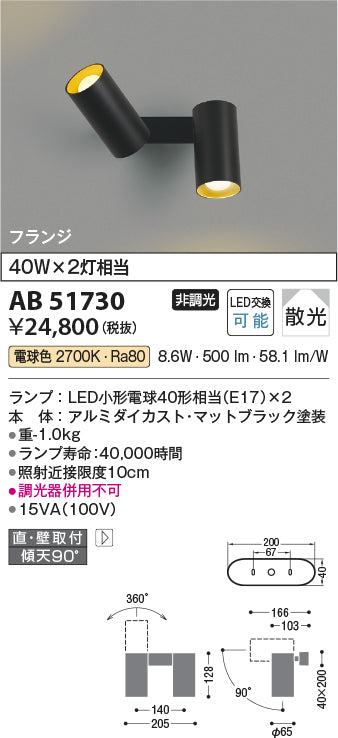 コイズミ（KOIZUMI）スポットライト AB51730