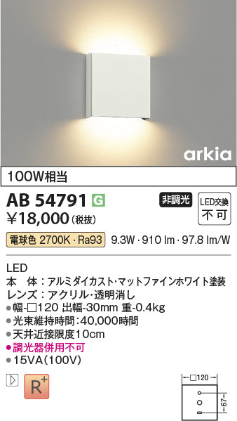 コイズミ（KOIZUMI）ブラケット AB54791