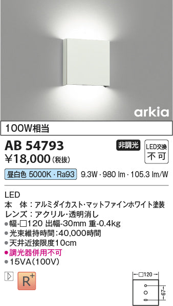 コイズミ（KOIZUMI）ブラケット AB54793