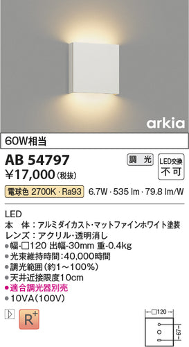 コイズミ（KOIZUMI）ブラケット AB54797