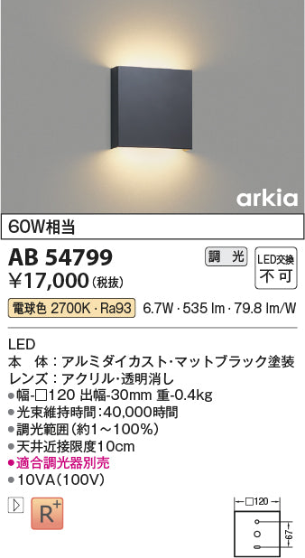 コイズミ（KOIZUMI）ブラケット AB54799