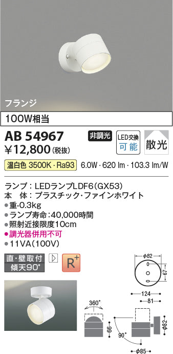 コイズミ（KOIZUMI）スポットライト AB54967