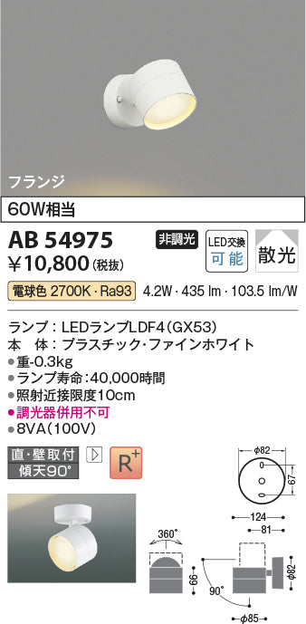 コイズミ（KOIZUMI）スポットライト AB54975