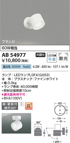 コイズミ（KOIZUMI）スポットライト AB54977