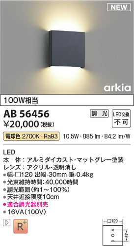 コイズミ（KOIZUMI）ブラケット AB56456