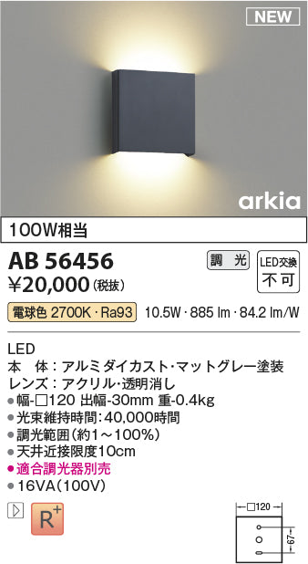 コイズミ（KOIZUMI）ブラケット AB56456