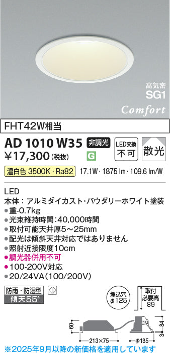 コイズミ（KOIZUMI）ポーチライト AD1010W35
