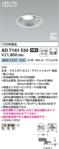 コイズミ（KOIZUMI）ポーチライト AD7141S50