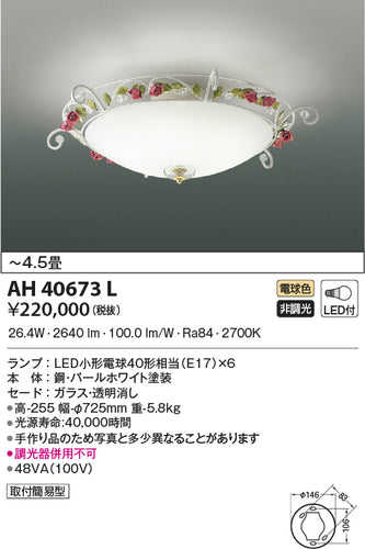 コイズミ（KOIZUMI）シーリングライト AH40673L