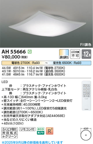 コイズミ（KOIZUMI）シーリングライト AH55666