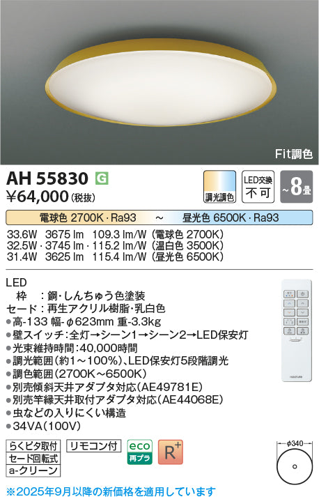 コイズミ（KOIZUMI）シーリングライト AH55830