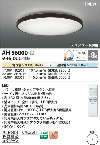コイズミ（KOIZUMI）シーリングライト AH56000