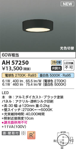 コイズミ（KOIZUMI）シーリングライト AH57250