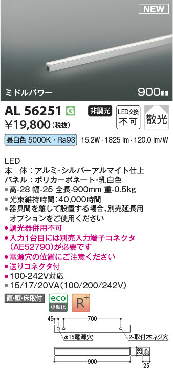 コイズミ（KOIZUMI）ベースライト AL56251