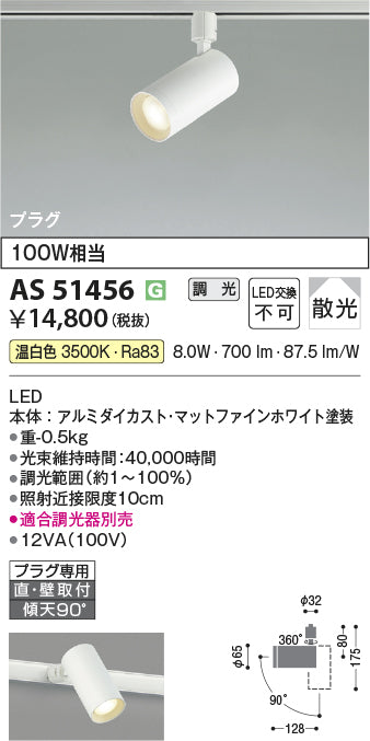 コイズミ（KOIZUMI）スポットライト AS51456