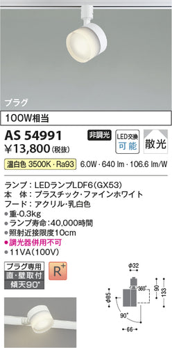 コイズミ（KOIZUMI）スポットライト AS54991