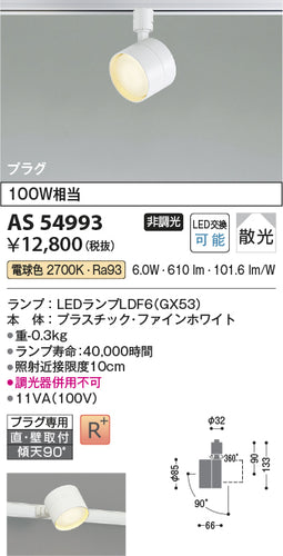 コイズミ（KOIZUMI）スポットライト AS54993