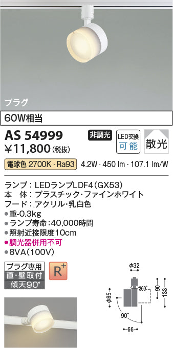 コイズミ（KOIZUMI）スポットライト AS54999