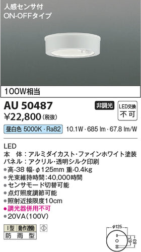 コイズミ（KOIZUMI）ポーチライト AU50487