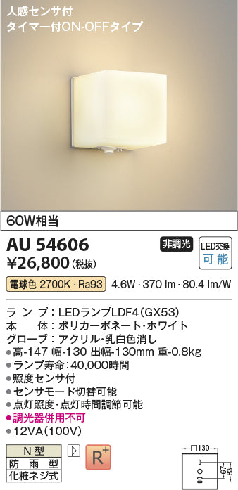 コイズミ（KOIZUMI）ポーチライト AU54606
