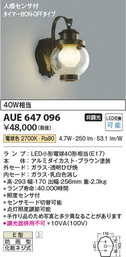 コイズミ（KOIZUMI）ポーチライト AUE647096