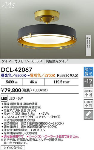 ダイコー（DAIKO）シーリングライト DCL-42067