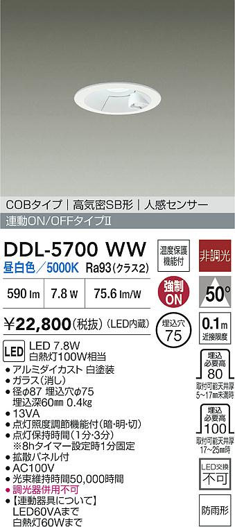 ダイコー（DAIKO）屋外灯 DDL-5700WW