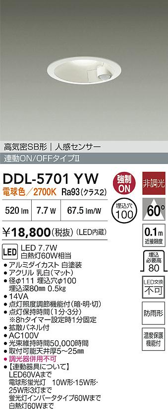 ダイコー（DAIKO）屋外灯 DDL-5701YW