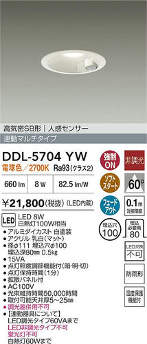 ダイコー（DAIKO）屋外灯 DDL-5704YW