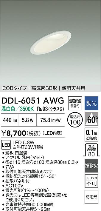 ダイコー（DAIKO）屋外灯 DDL-6051AWG