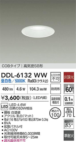 ダイコー（DAIKO）屋外灯 DDL-6132WW