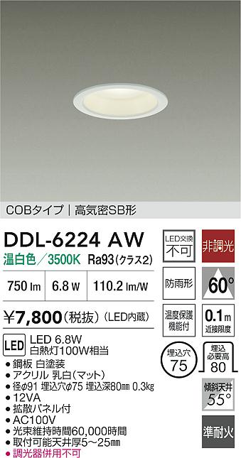 ダイコー（DAIKO）屋外灯 DDL-6224AW