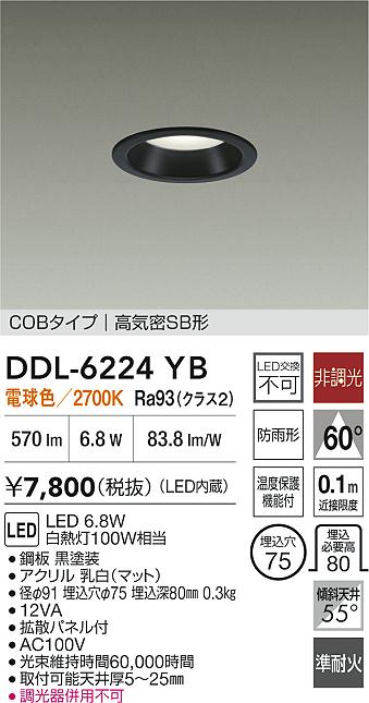 ダイコー（DAIKO）屋外灯 DDL-6224YB