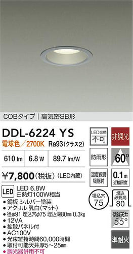 ダイコー（DAIKO）屋外灯 DDL-6224YS