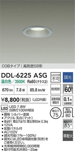 ダイコー（DAIKO）屋外灯 DDL-6225ASG
