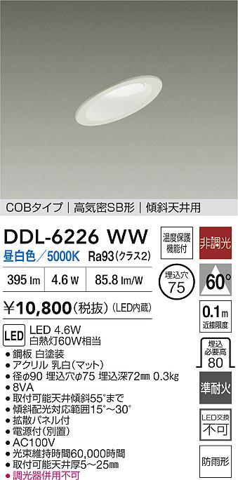 ダイコー（DAIKO）屋外灯 DDL-6226WW