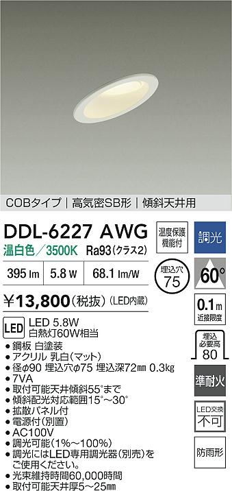 ダイコー（DAIKO）屋外灯 DDL-6227AWG