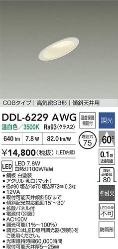ダイコー（DAIKO）屋外灯 DDL-6229AWG