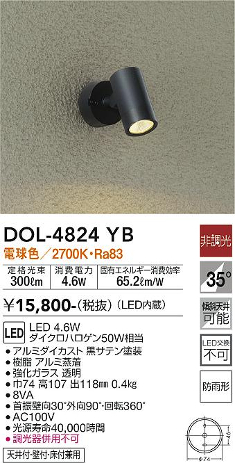 ダイコー（DAIKO）屋外灯 DOL-4824YB