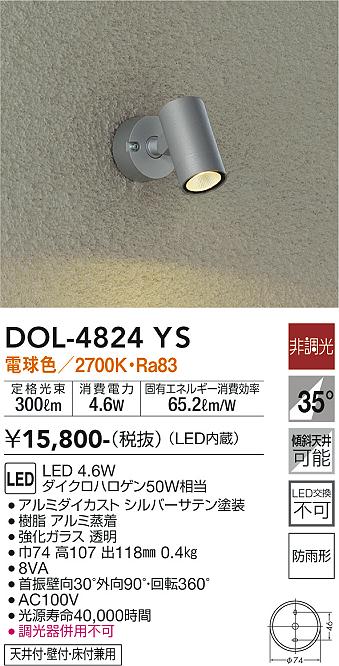ダイコー（DAIKO）屋外灯 DOL-4824YS