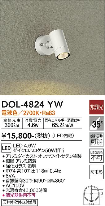 ダイコー（DAIKO）屋外灯 DOL-4824YW