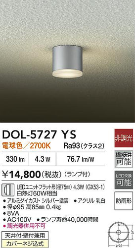 ダイコー（DAIKO）屋外灯 DOL-5727YS