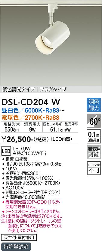 ダイコー（DAIKO）スポットライト DSL-CD204W